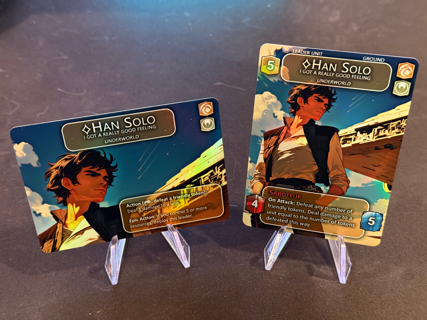 Han Solo, I Got A Really Good Feeling - Leader Alter - Star Wars Unlimited TCG