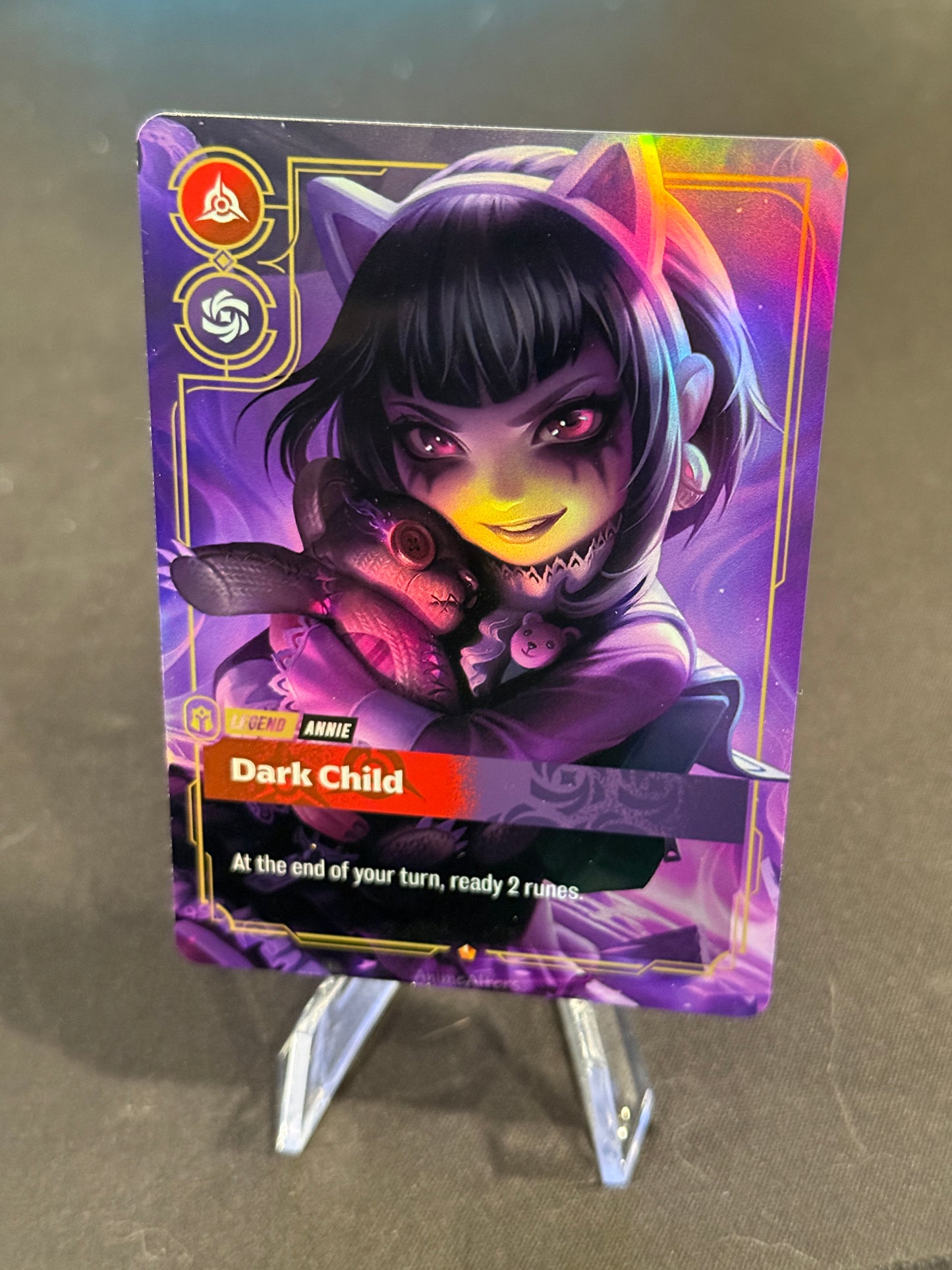 Annie - Dark Child - Goth - Legend Proxy - Riftbound TCG