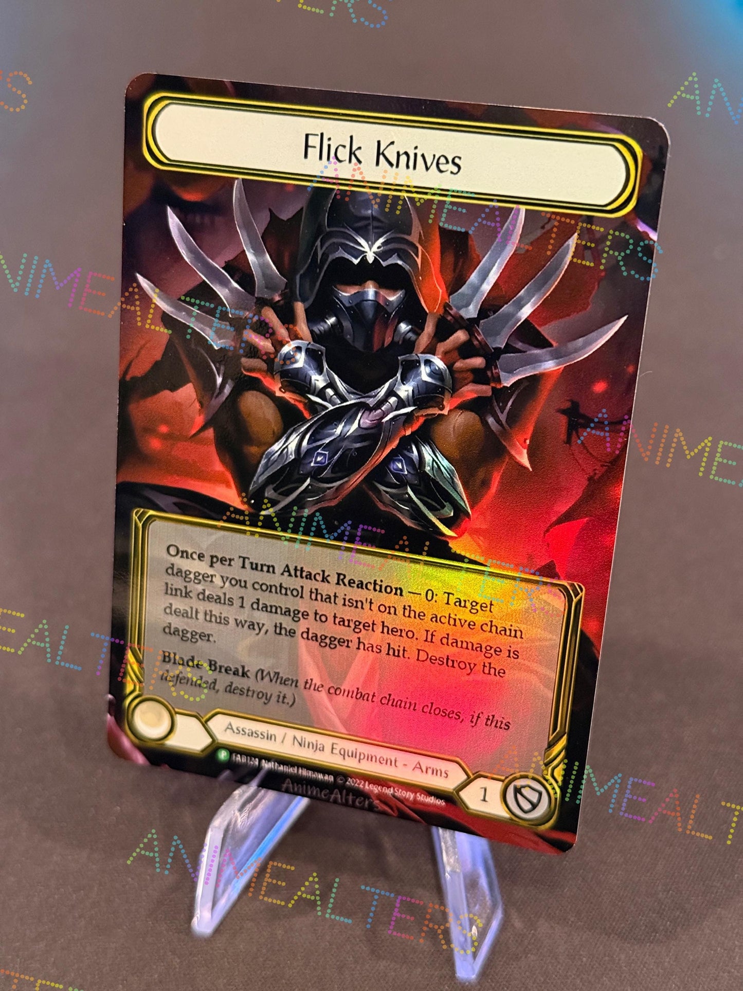 Flick Knives - Equipment Proxy Alter - Flesh and Blood TCG