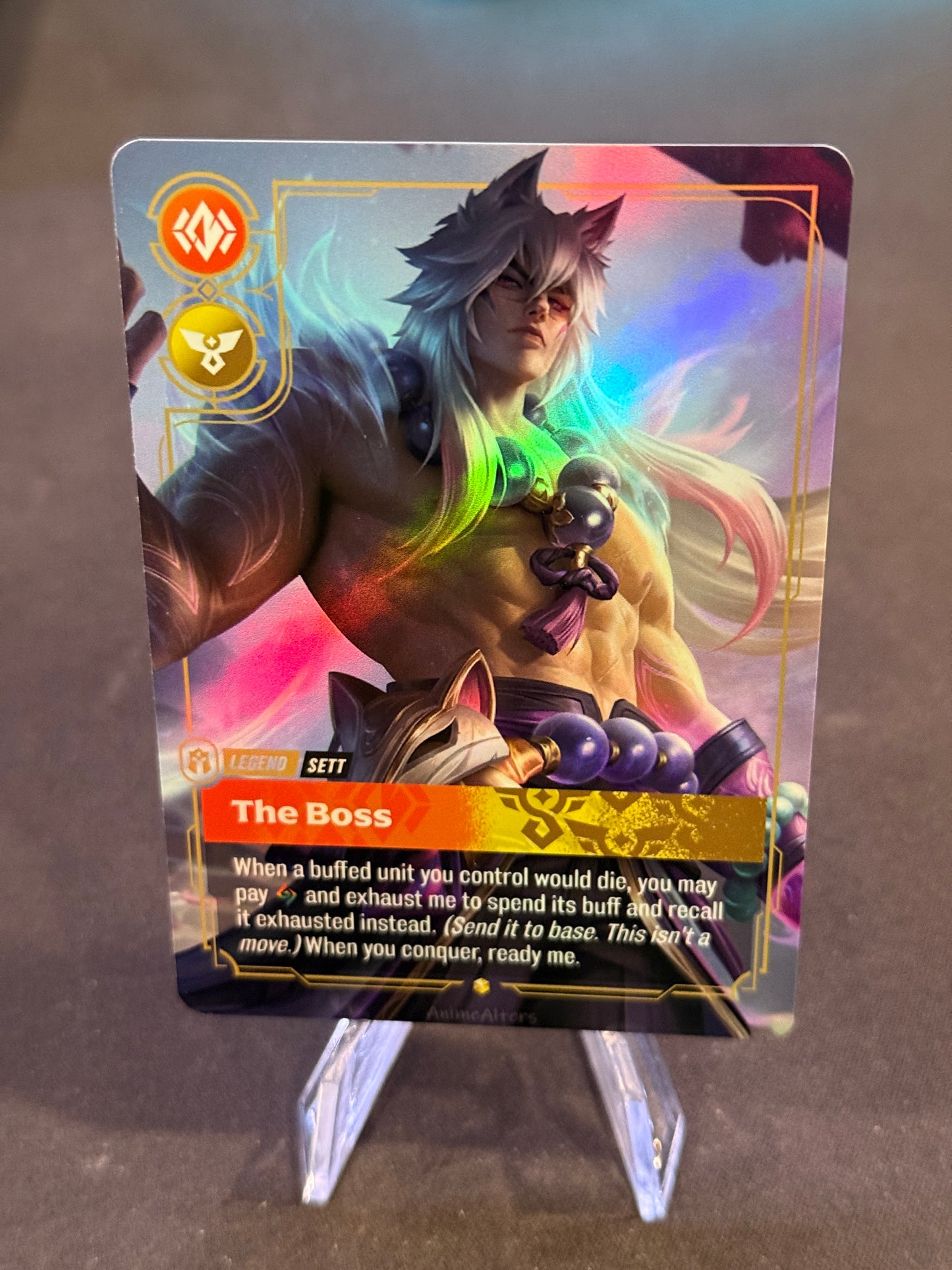 Sett - The Boss - Spirit Blossom - Legend Proxy - Riftbound TCG