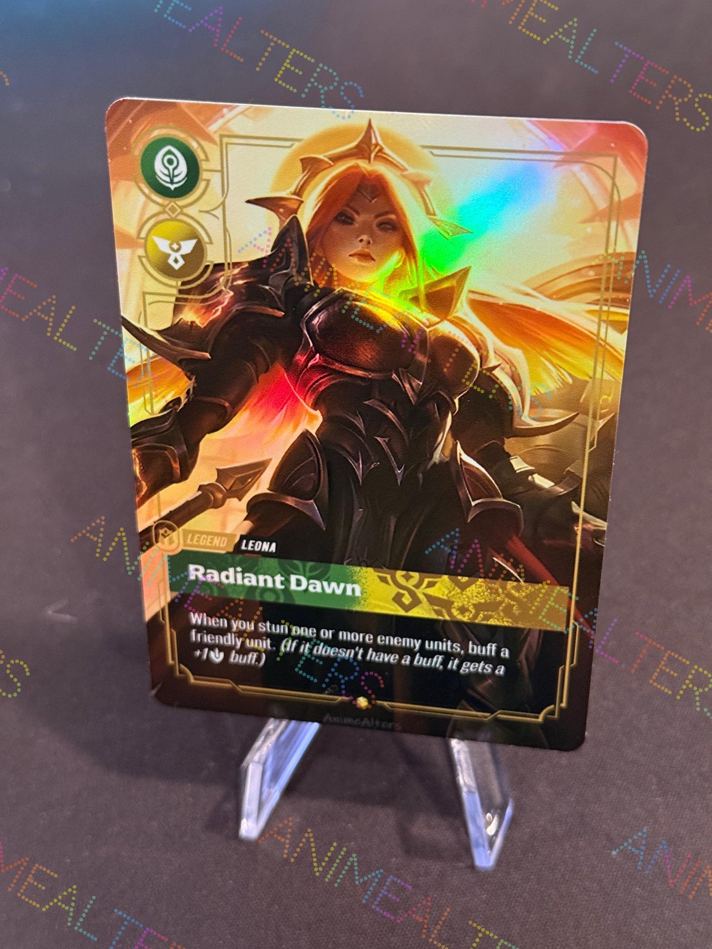 Leona - Radiant Dawn - Solar Eclipse - Legend Proxy - Riftbound TCG