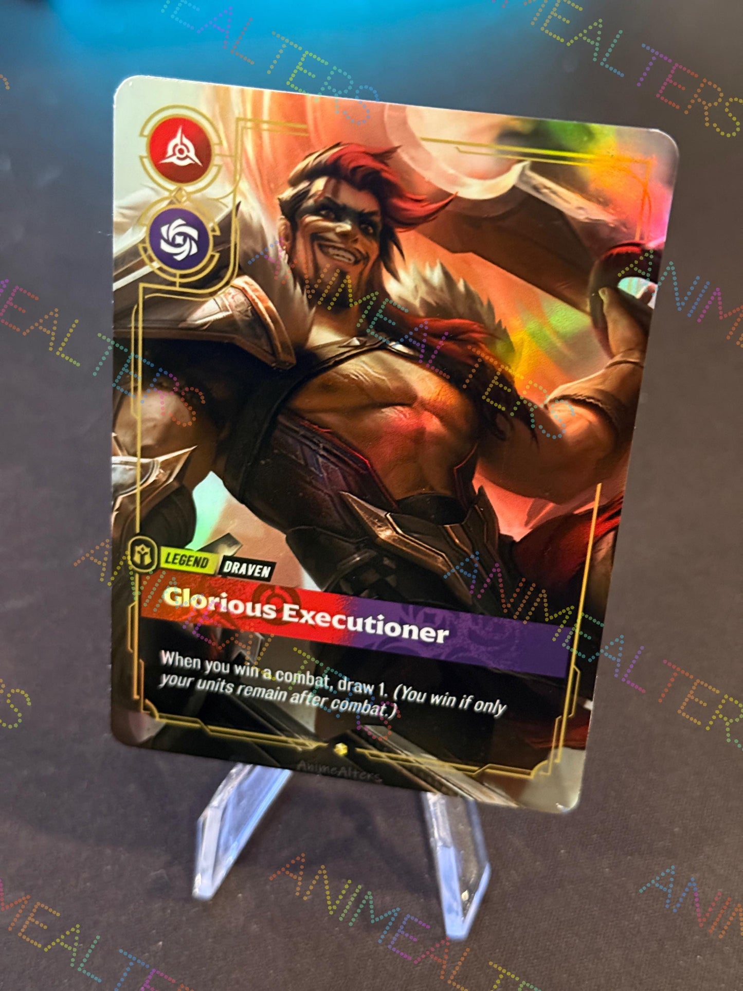 Draven - Glorious Executioner - Grand Reckoning - Legend Proxy - Riftbound TCG