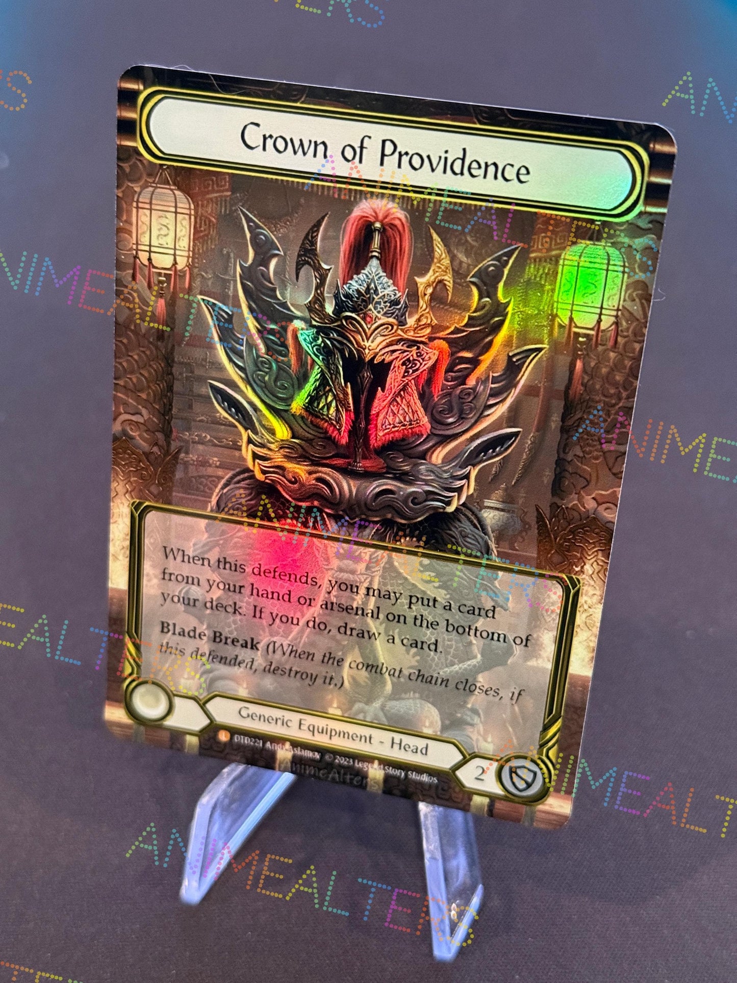 Crown of Providence - Equipment Proxy Alter - Flesh and Blood TCG