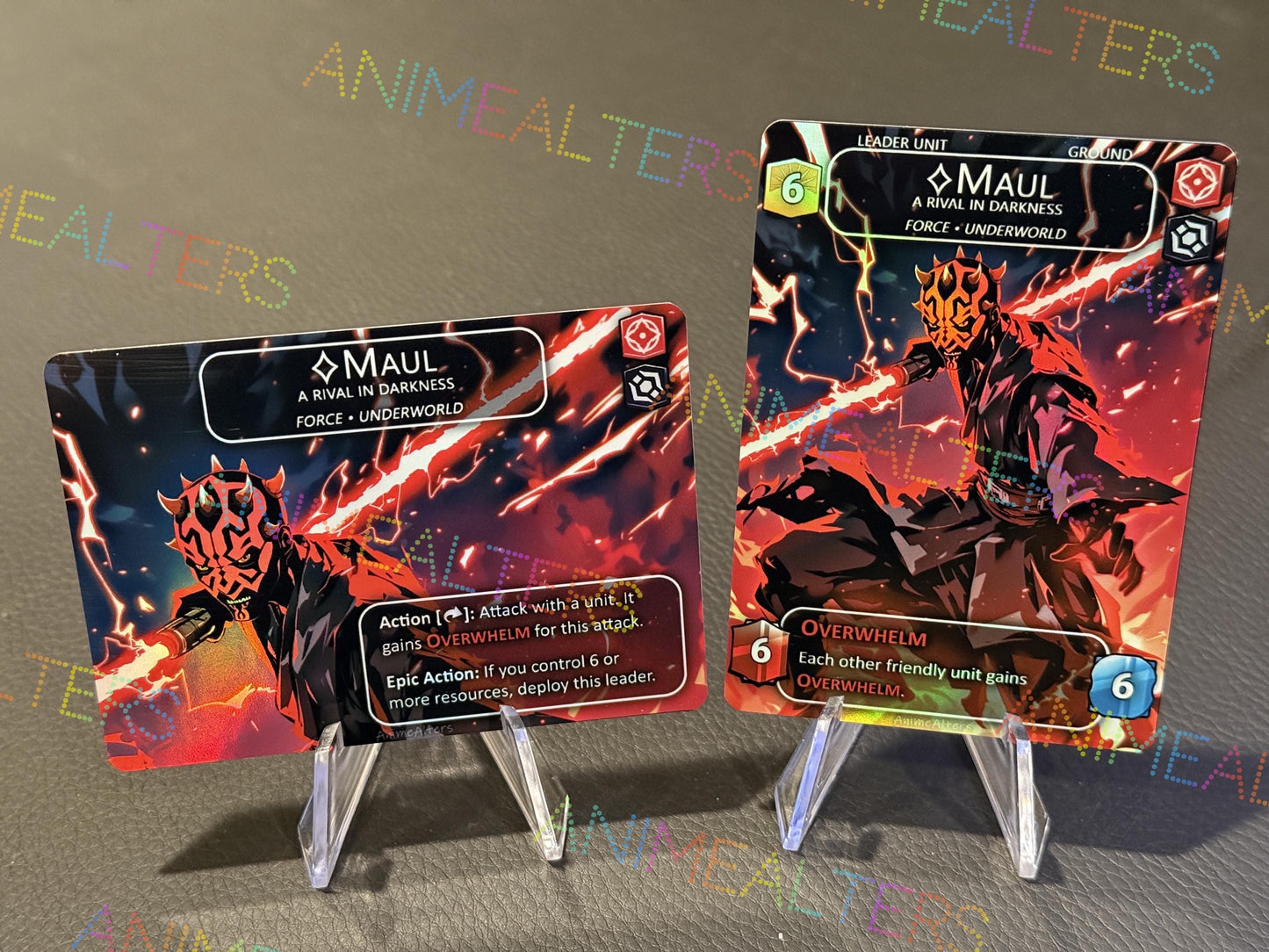 Maul, A Rival In Darkness - Leader Alter - Star Wars Unlimited TCG
