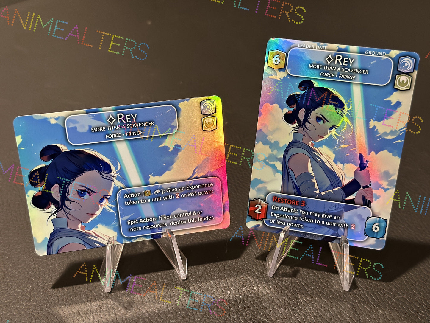 Rey, More than a Scavenger - Leader Alter - Star Wars Unlimited TCG