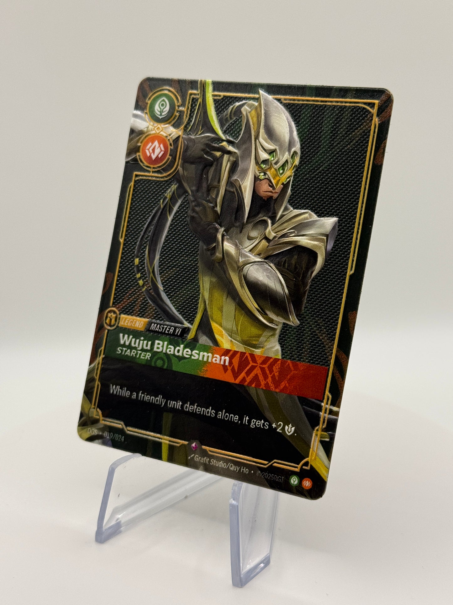 Master Yi - Wuju Bladesman - 3D Legend Proxy - Riftbound TCG