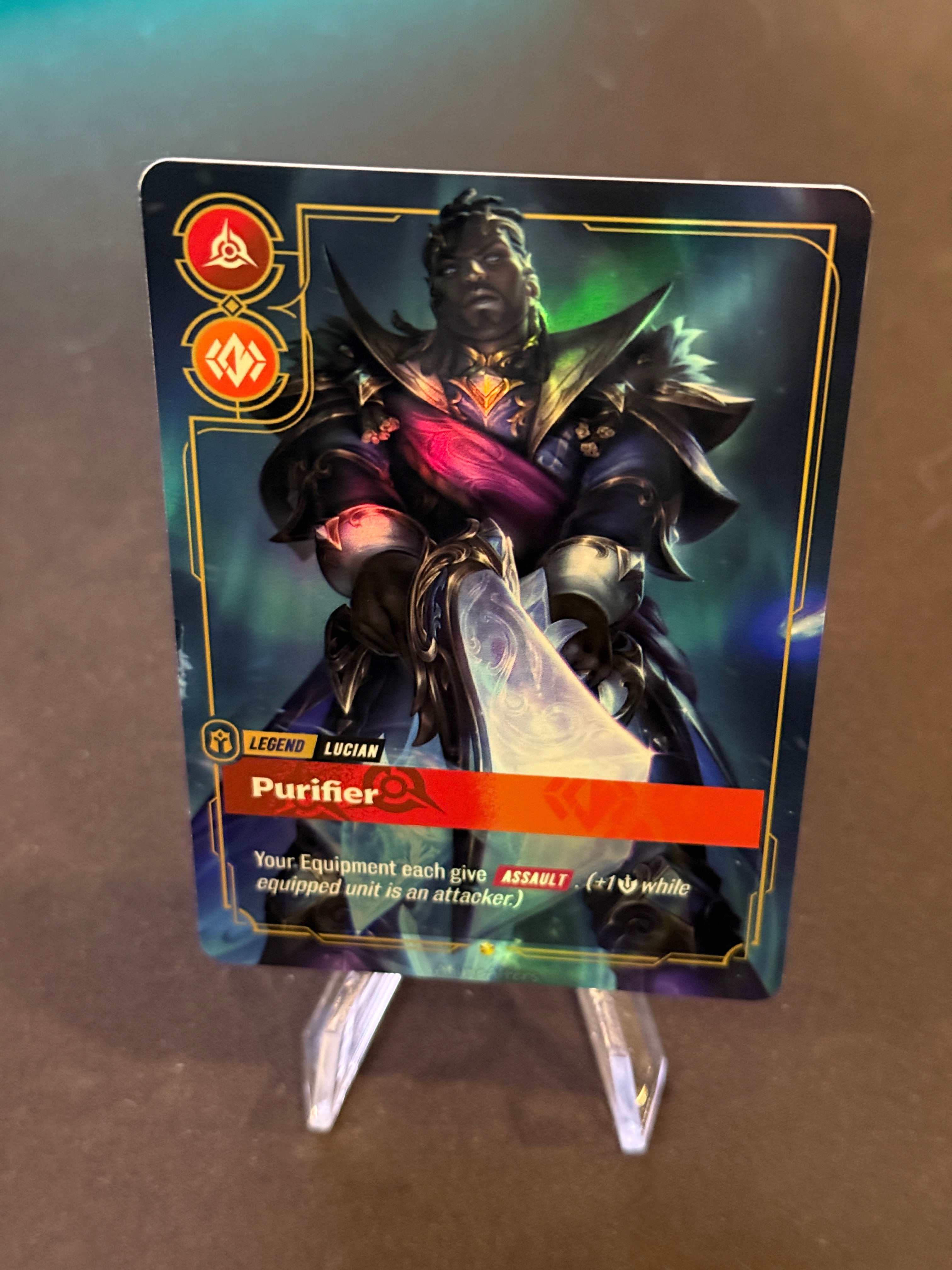 Lucian - Purifier - Winterblessed - Legend Proxy - Riftbound TCG