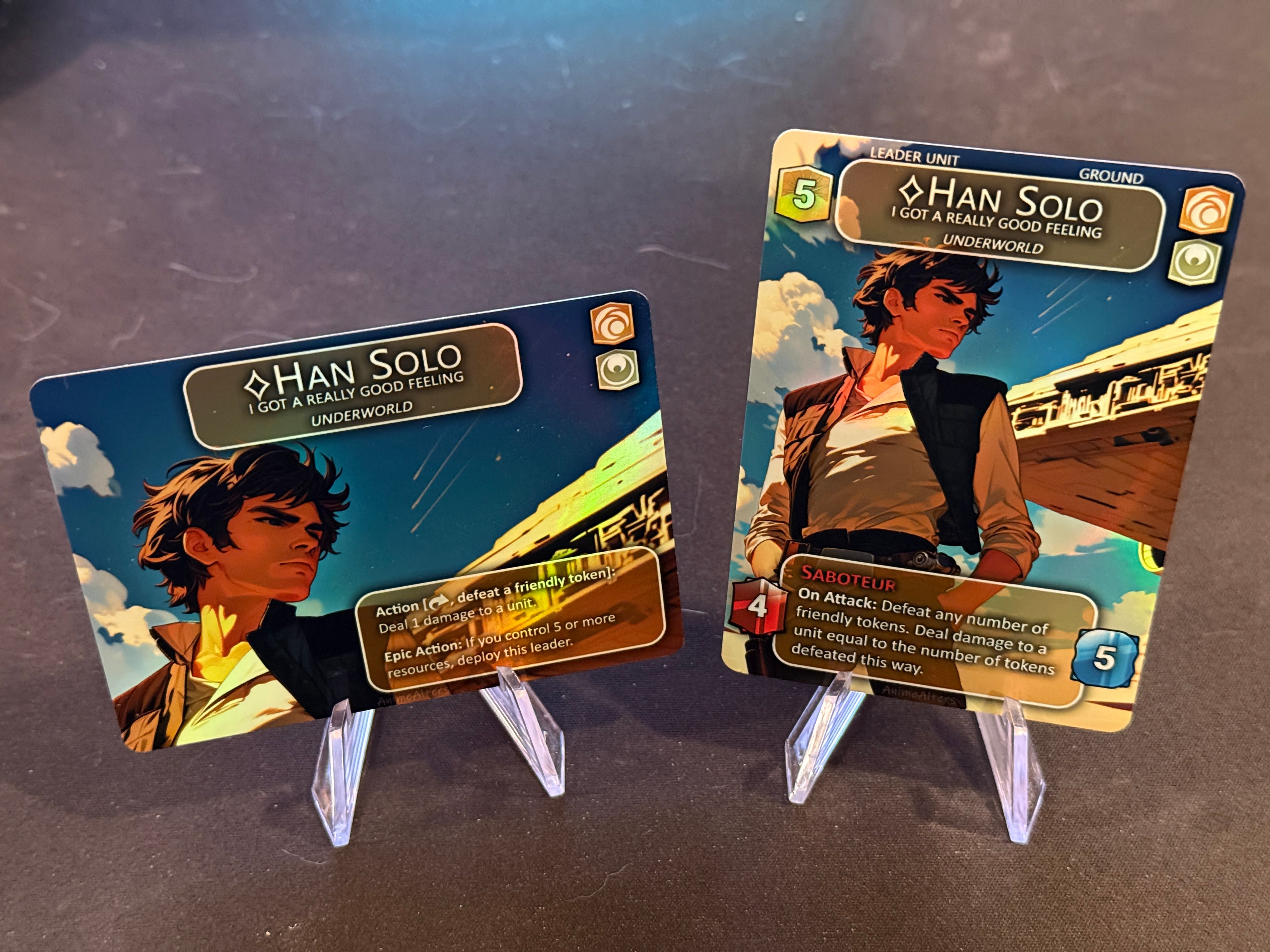 Han Solo, I Got A Really Good Feeling - Leader Alter - Star Wars Unlimited TCG