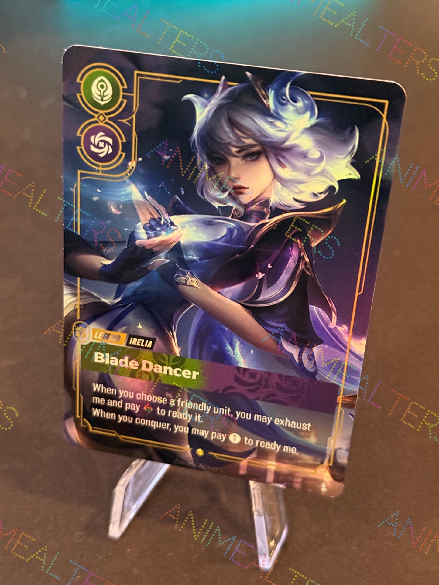 Irelia - Blade Dancer - Porcelain - Legend Proxy - Riftbound TCG