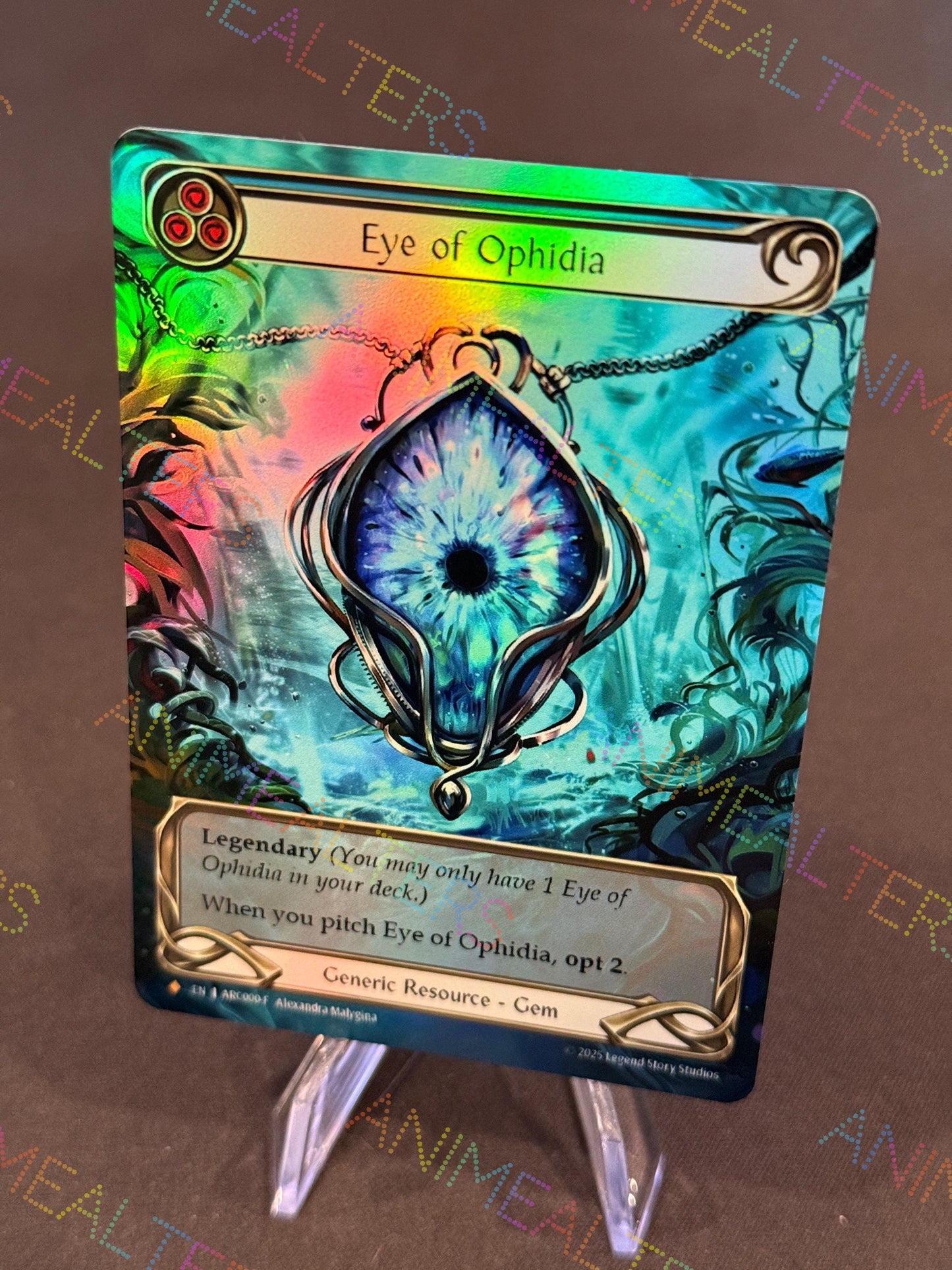 Eye of Ophidia - Gem Proxy Alter - Flesh and Blood TCG