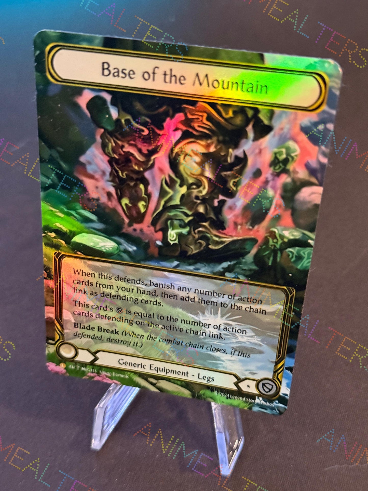 Base of the Mountain - Equipment Proxy Alter - Flesh and Blood TCG