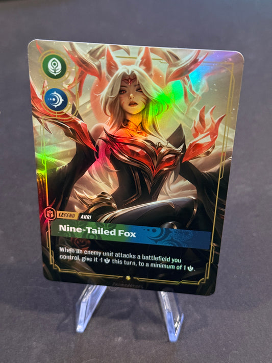 Ahri - Nine Tailed Fox - Immortalized - Legend Proxy - Riftbound TCG