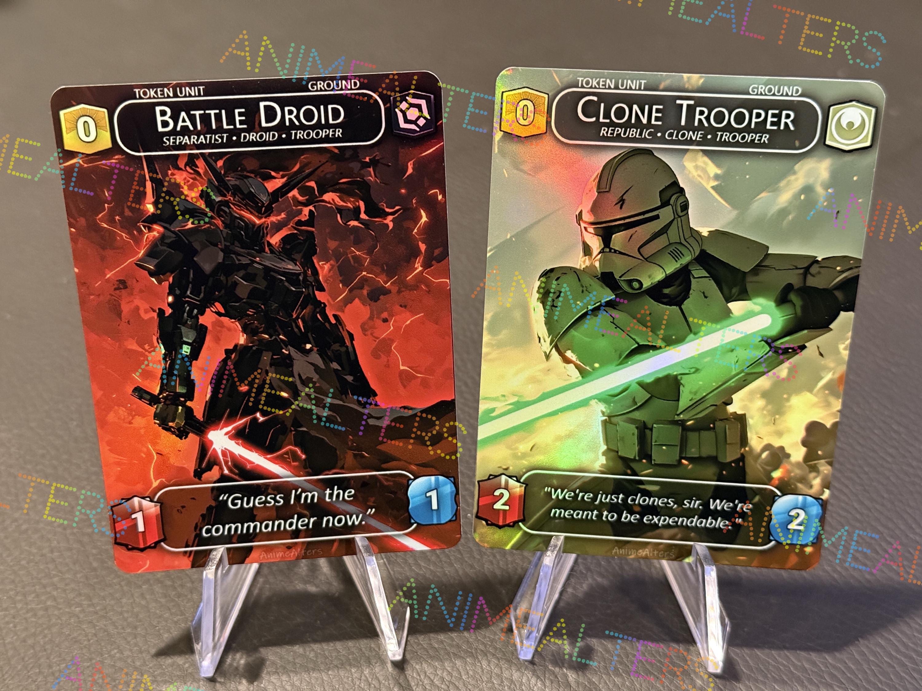 Battle Droid // Clone Trooper (Variant 2) - Token Alter - Star Wars Unlimited TCG