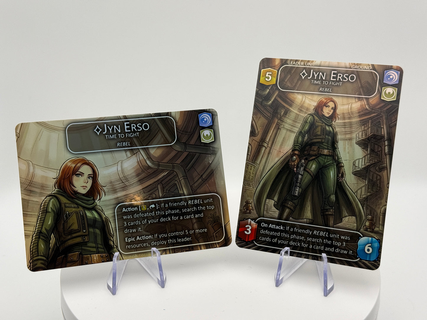 Jyn Erso, Time to Fight - Leader Alter - Star Wars Unlimited TCG