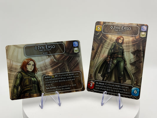 Jyn Erso, Time to Fight - Leader Alter - Star Wars Unlimited TCG