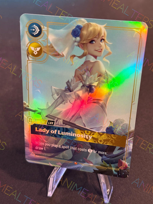 Lux - Lady of Luminosity - Crystal Rose - Legend Proxy - Riftbound TCG