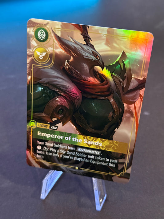 Azir - Emperor of the Sands - Warring Kingdoms - Legend Proxy - Riftbound TCG