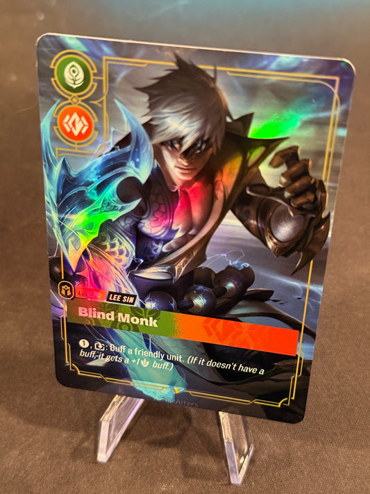Lee Sin - Blind Monk - Storm Dragon - Legend Proxy - Riftbound TCG