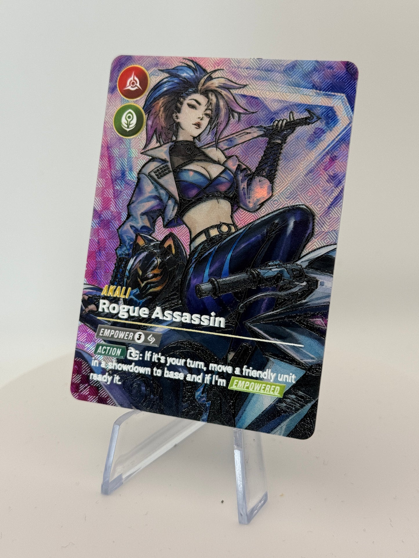 Akali - Rogue Assassin - #1 - Textured Foil Legend - Riftbound TCG