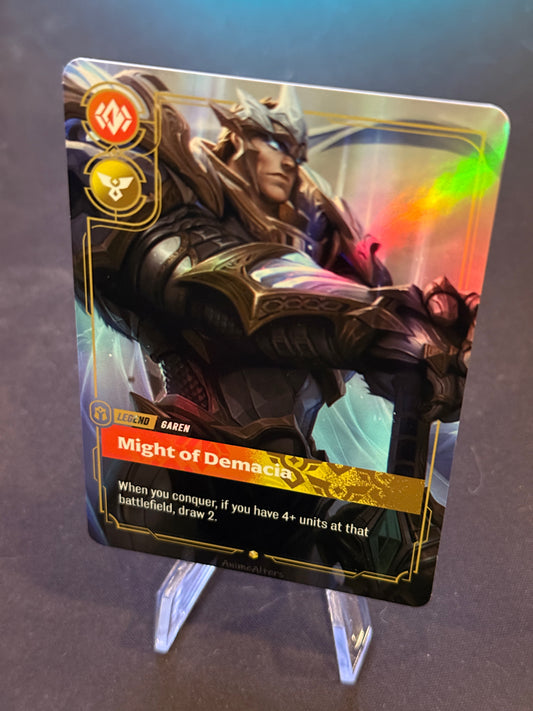 Garen - Might of Demaxia - God King - Legend Proxy - Riftbound TCG
