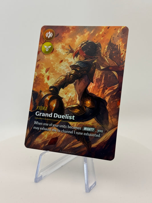 Fiora - Grand Duelist - #1 - Legend Alter - Riftbound TCG