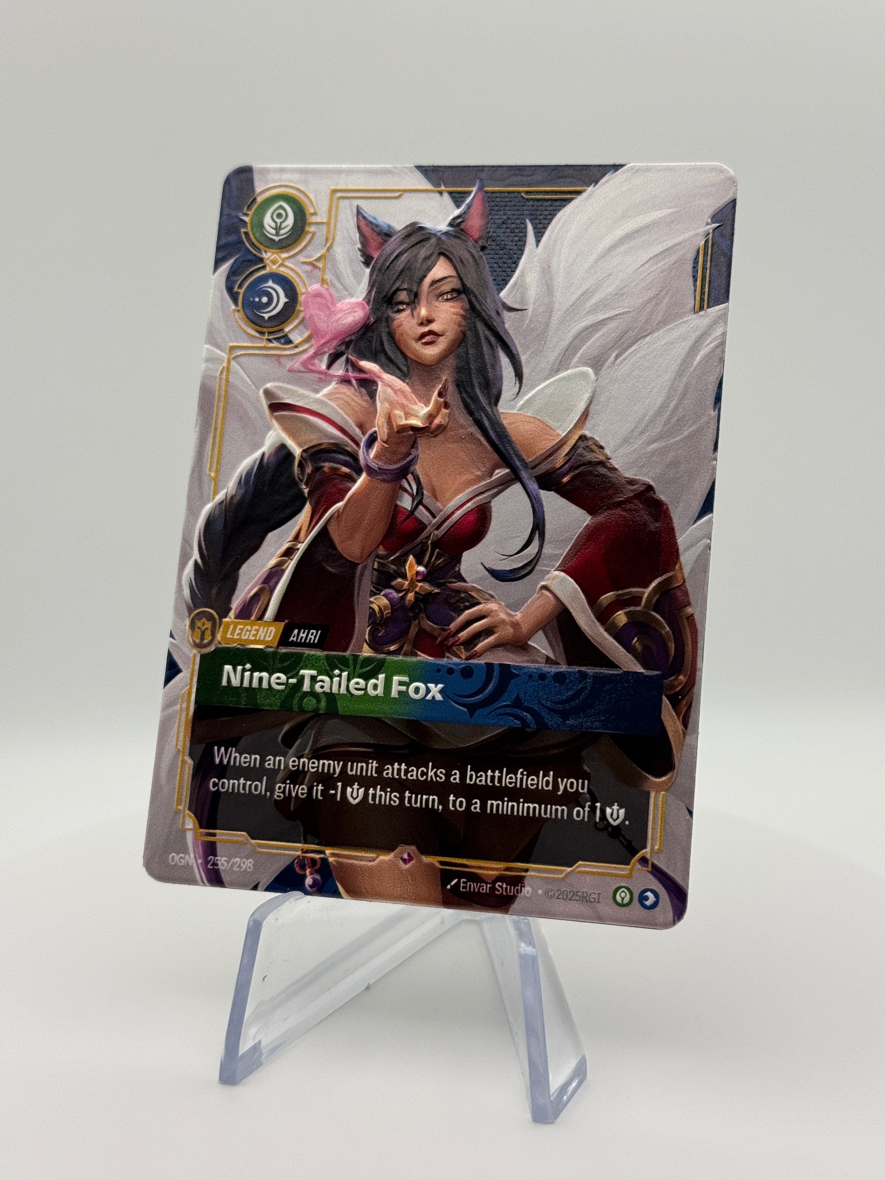 Ahri - Nine-Tailed Fox - 3D Legend Proxy - Riftbound TCG