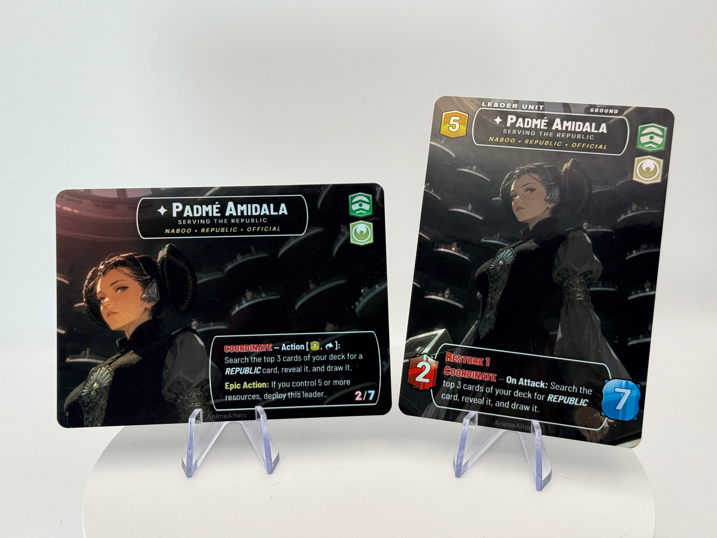 Padme Amidala, Serving the Republic - Leader Alter - Star Wars Unlimited TCG