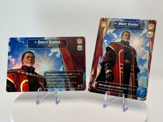 Greef Karga, Gracious Magistrate - Leader Alter - Star Wars Unlimited TCG