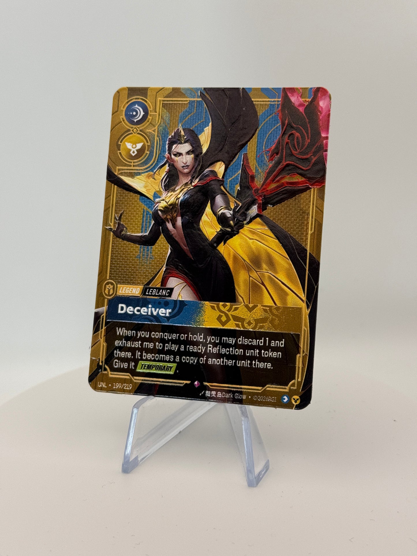 Leblanc - Deceiver - Metal 3D Textured Legend - Riftbound TCG