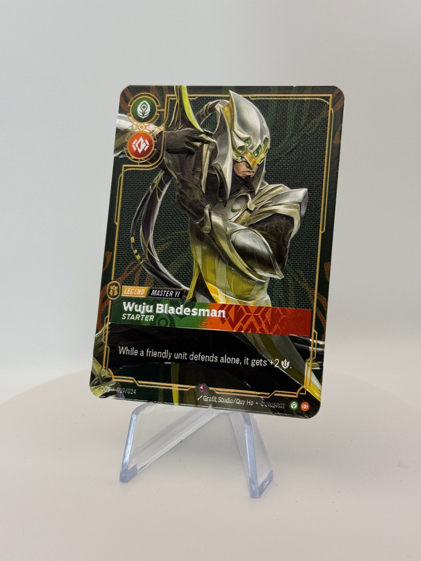 Master Yi - Wuju Bladesman - Metal 3D Textured Legend - Riftbound TCG