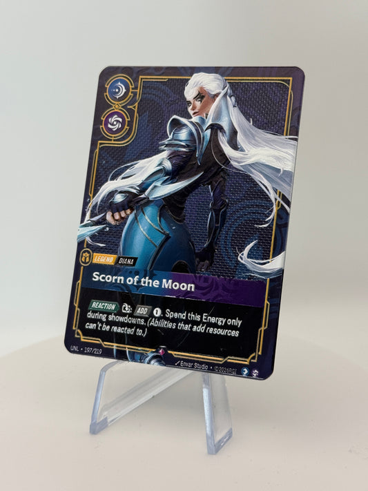 Diana - Scorn of the Moon - Metal 3D Textured Legend - Riftbound TCG