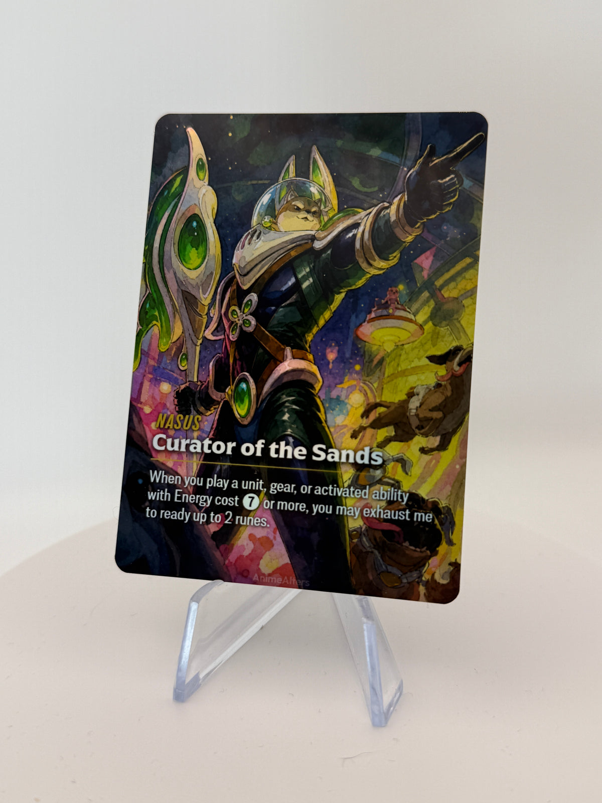 Nasus - Curator of the Sands - #1 - Legend Alter - Riftbound TCG