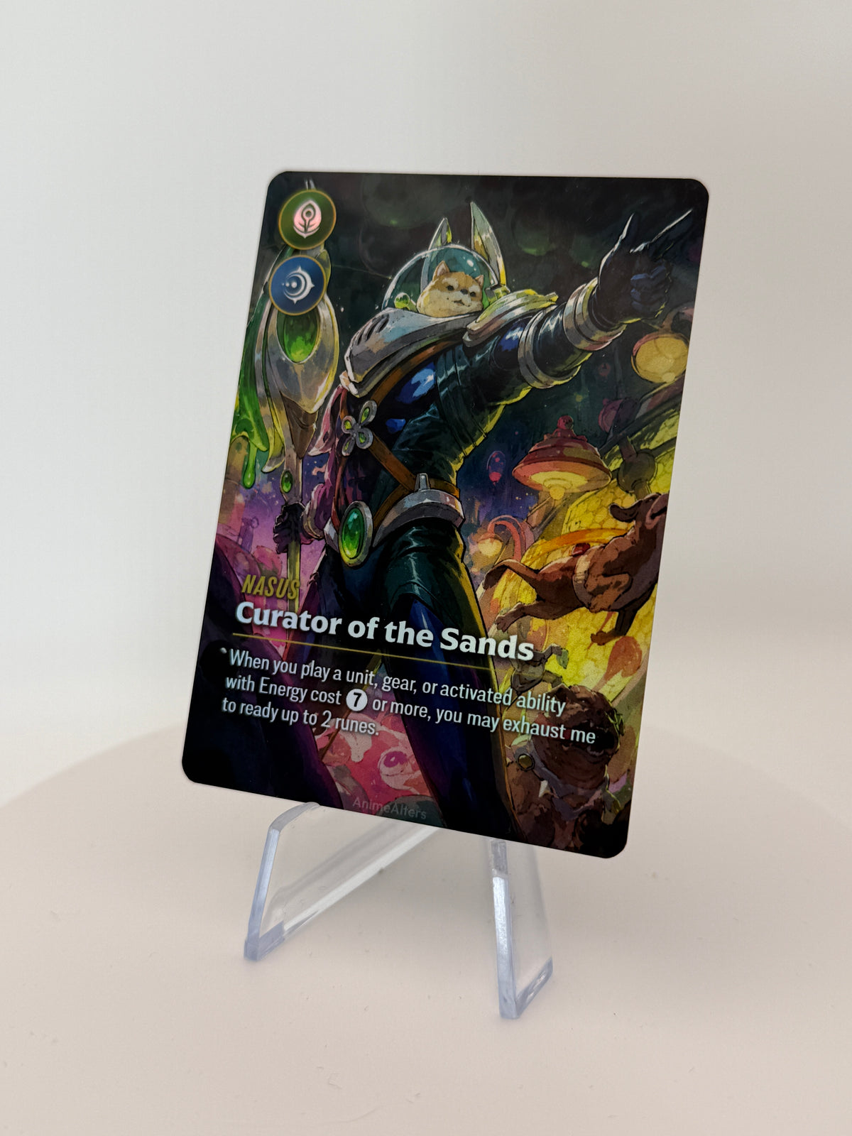 Nasus - Curator of the Sands - #1 - Legend Alter - Riftbound TCG