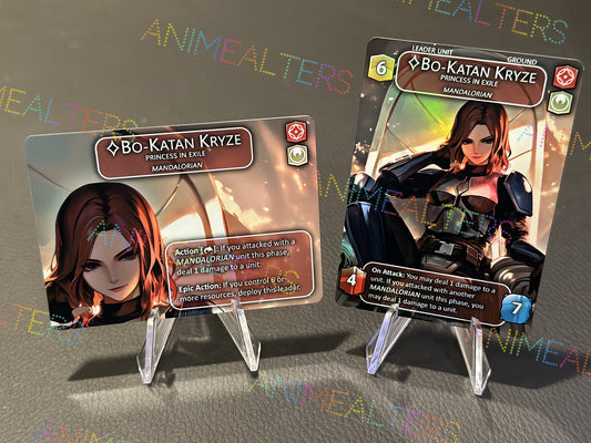 Bo-Katan Kryze, Princess in Exile - Leader Alter - Star Wars Unlimited TCG