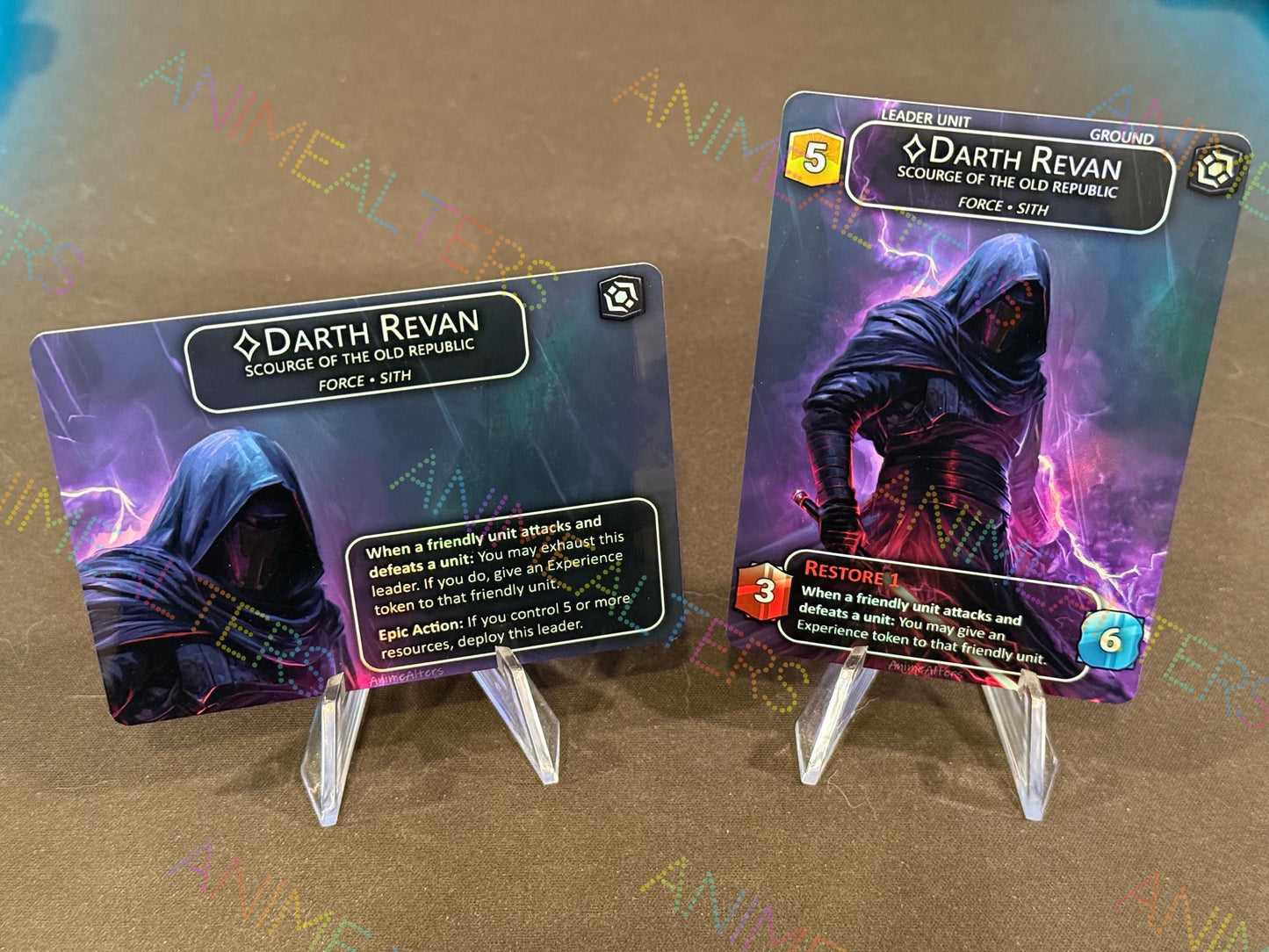 Darth Revan, Scourge of the Old Republic - Leader Alter - Star Wars Unlimited TCG