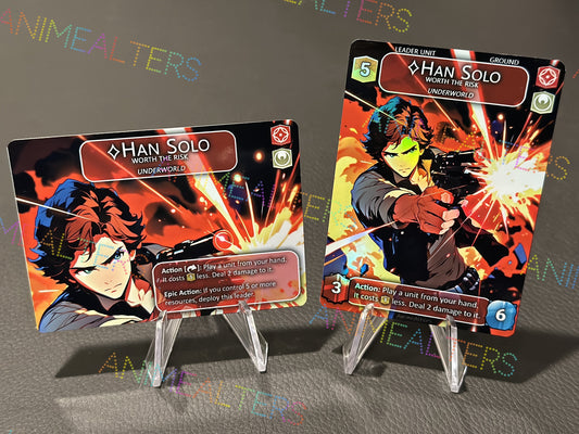 Han Solo, Worth the Risk - Leader Alter - Star Wars Unlimited TCG