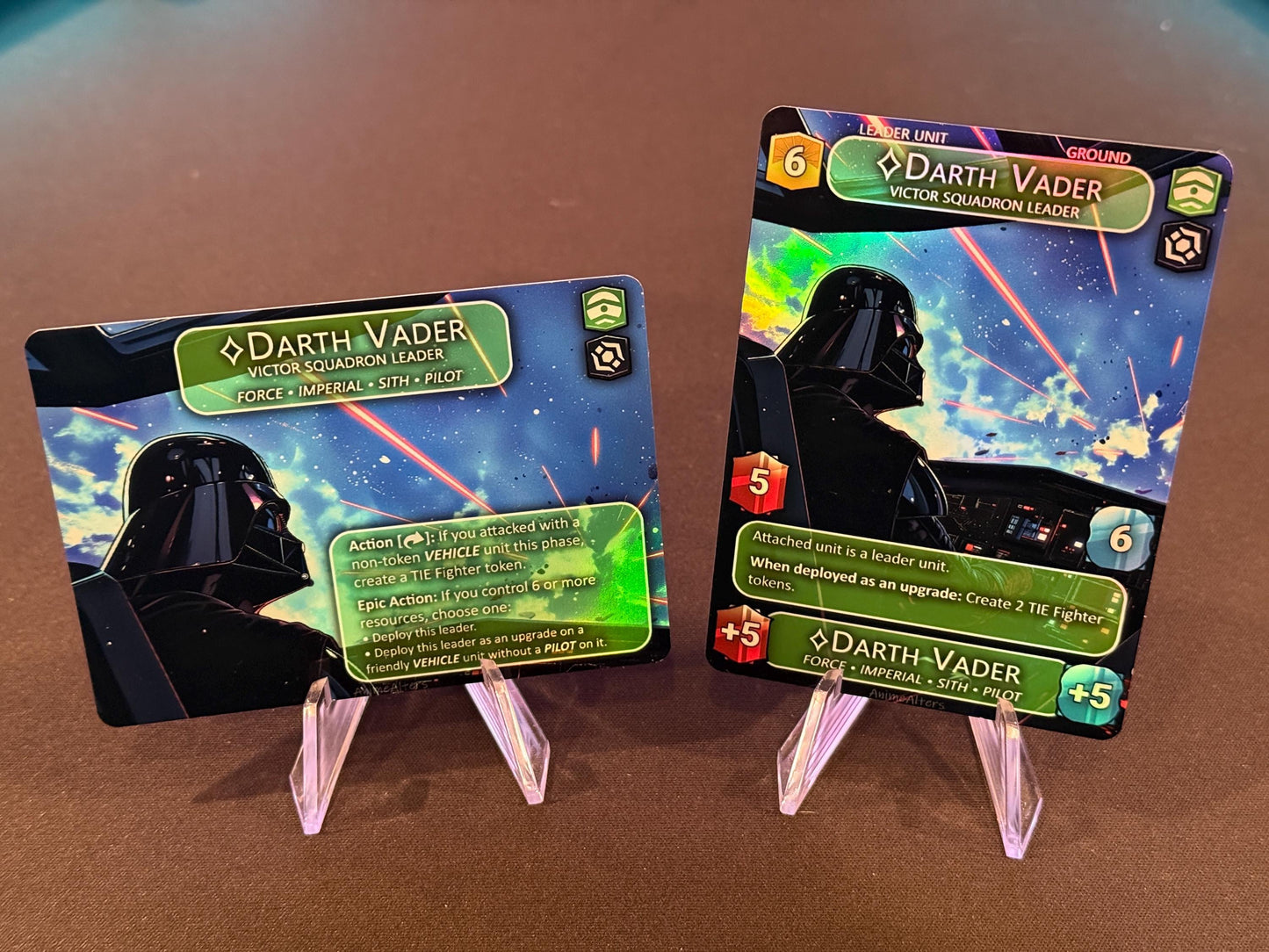 Darth Vader, Victor Squadron Leader - Leader Alter - Star Wars Unlimited TCG