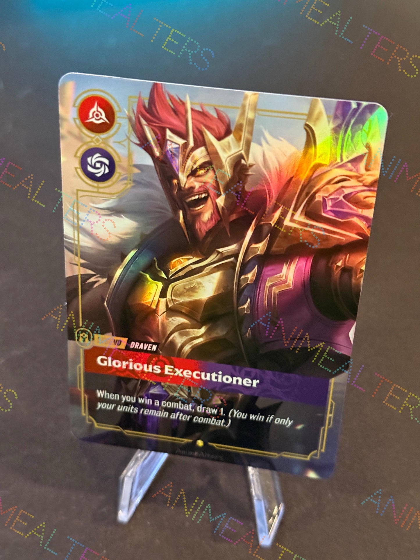 Draven - Glorious Executioner - Victorious - Legend Proxy - Riftbound TCG