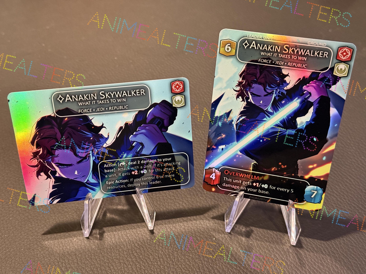 Anakin Skywalker, What it Takes to Win - Leader Alter - Star Wars Unlimited TCG