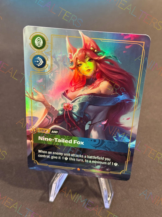 Ahri - Nine Tailed Fox - Spirit Blossom - Legend Proxy - Riftbound TCG