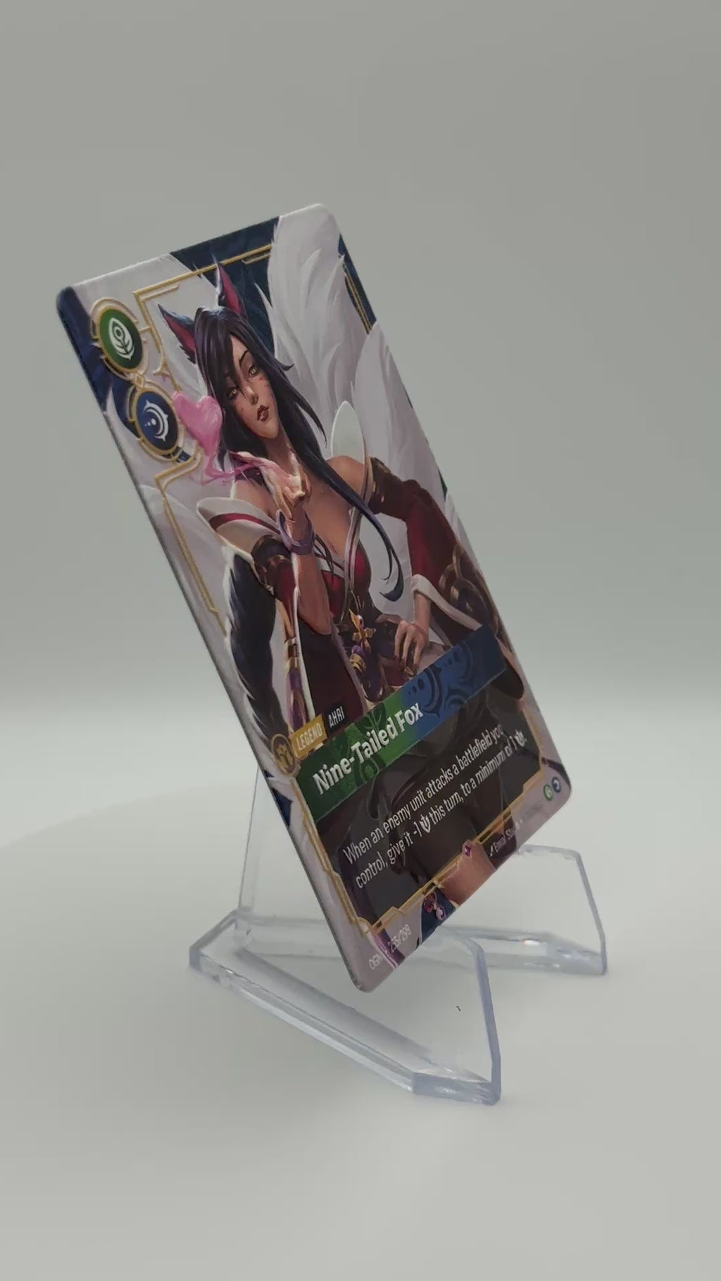Ahri - Nine-Tailed Fox - 3D Legend Proxy - Riftbound TCG